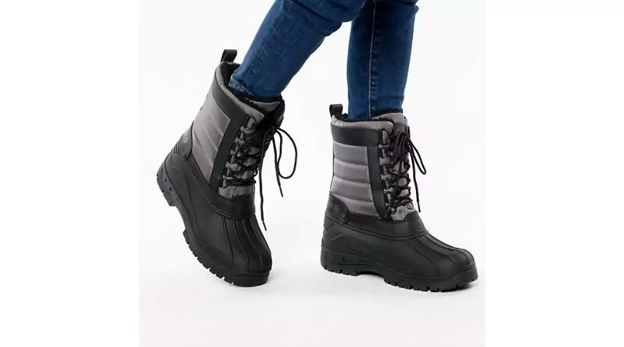 Warme Berg-Frey-Venture-Winterstiefel in Grau