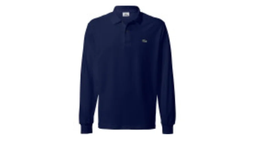 Lacoste L1312 Langarm-Poloshirt mit klassischer Passform