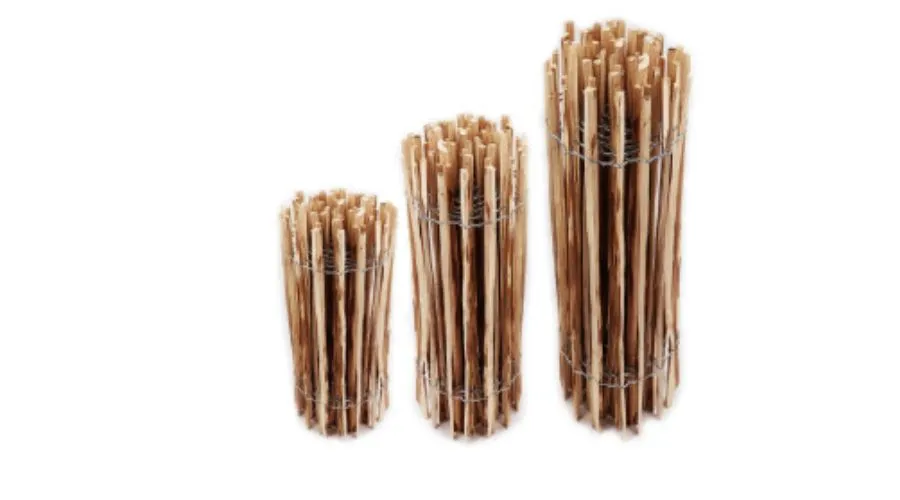 Aquagart Lattenzaun, 120 cm hoch, Lamellenabstand 4–6 cm, Haselnuss 5