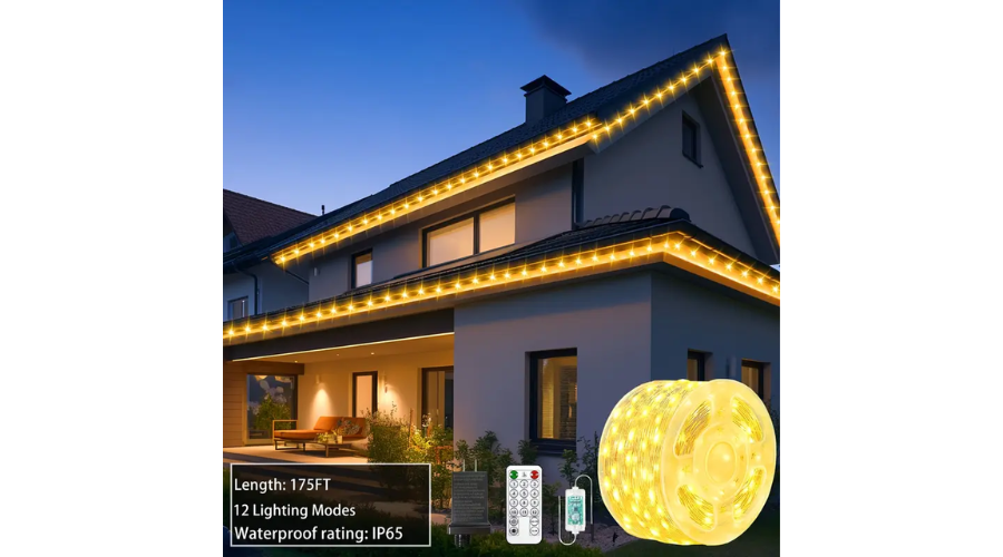 175ft warme Farb-LED-Streifenleuchten für den Außenbereich