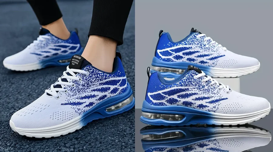 Bequeme, gewebte Sneakers mit Luftpolster