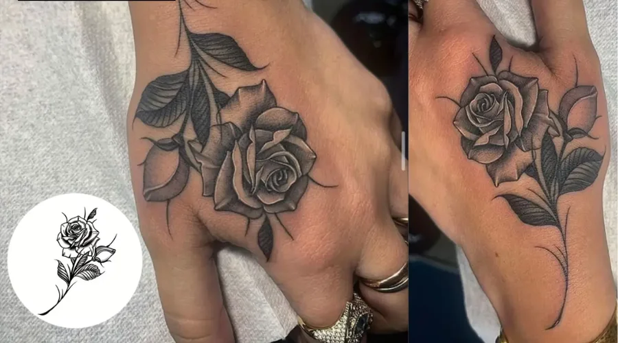 Elegante temporäre Tattoo-Aufkleber mit wasserfestem Design, hält 1–2 Wochen für Frauen