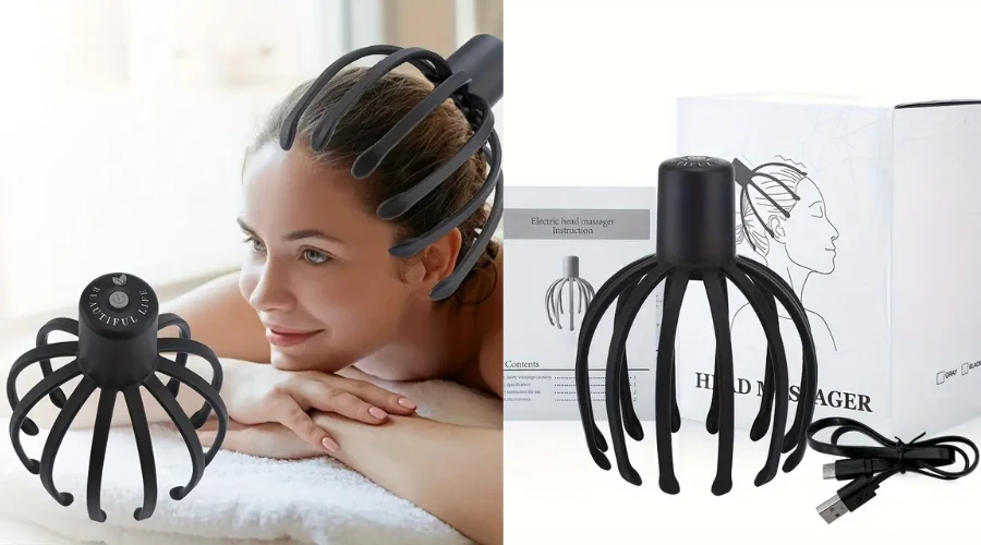 Elektrisches Kopfhautmassagegerät Octopus Claw
