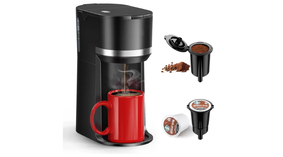 Mini-Kaffeemaschine für Einzelportionen 