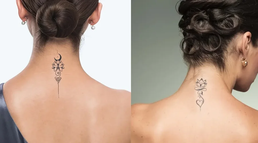 5 einzigartige temporäre Nackentattoos für Frauen – einfach anzuwenden und trendy