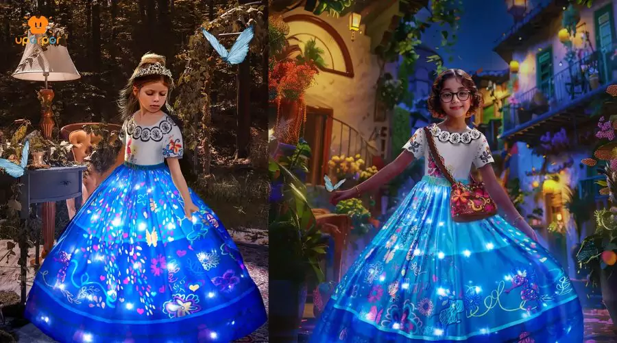 Mädchen-Halloween-Karnevalsparty-Blumen-Cosplay-Kostüm